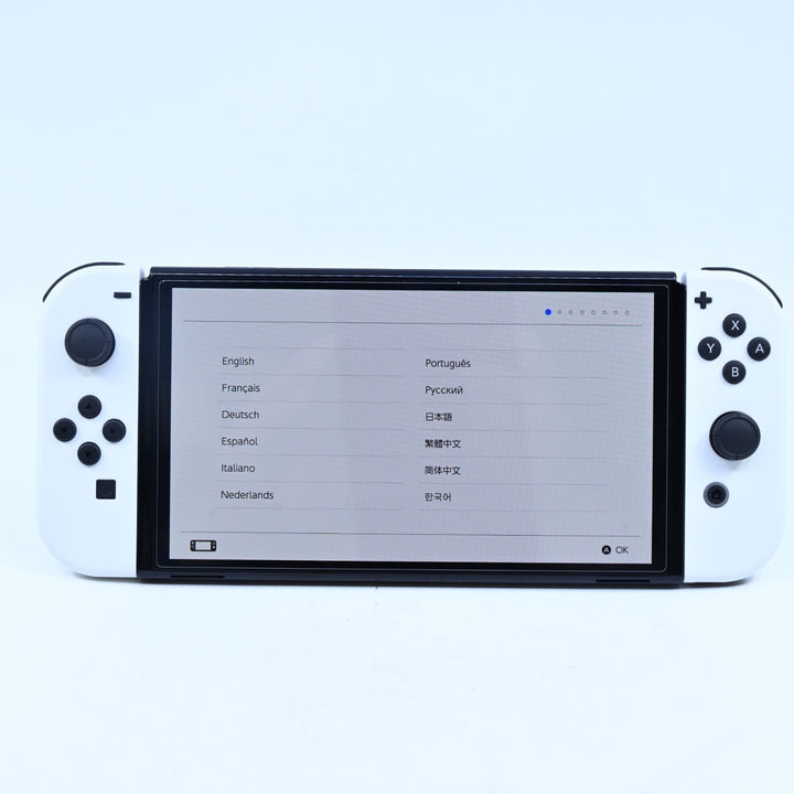 White - Nintendo Switch OLED Boxed Console - HEG-001 - FREE POST!