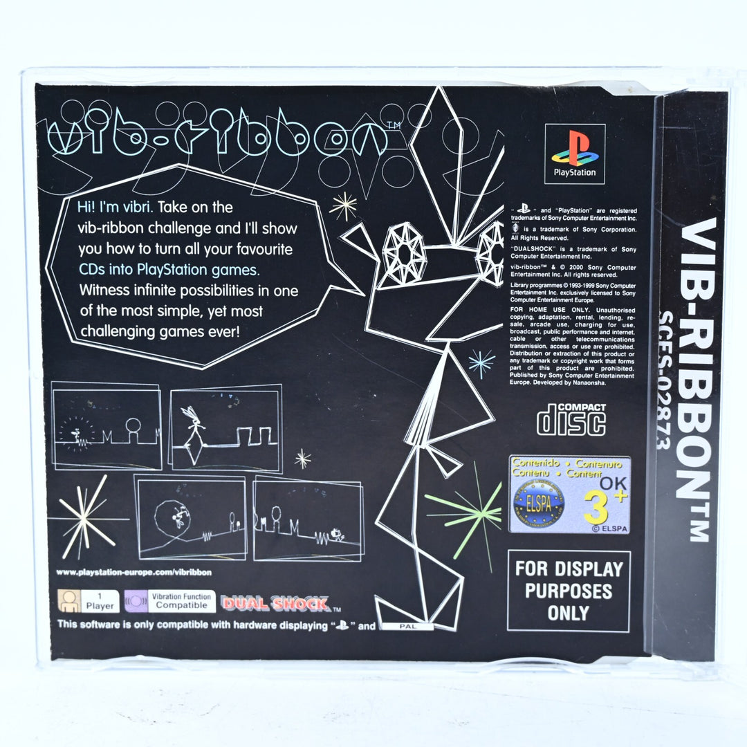 Vib-Ribbon [EU Review Ver.] - Sony Playstation 1 / PS1 Game - PAL