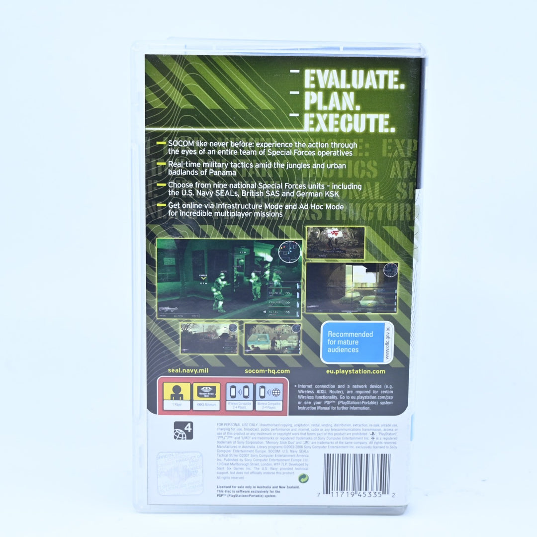 SOCOM: U.S. Navy SEALs Tactical Strike - Sony PSP Game - FREE POST!