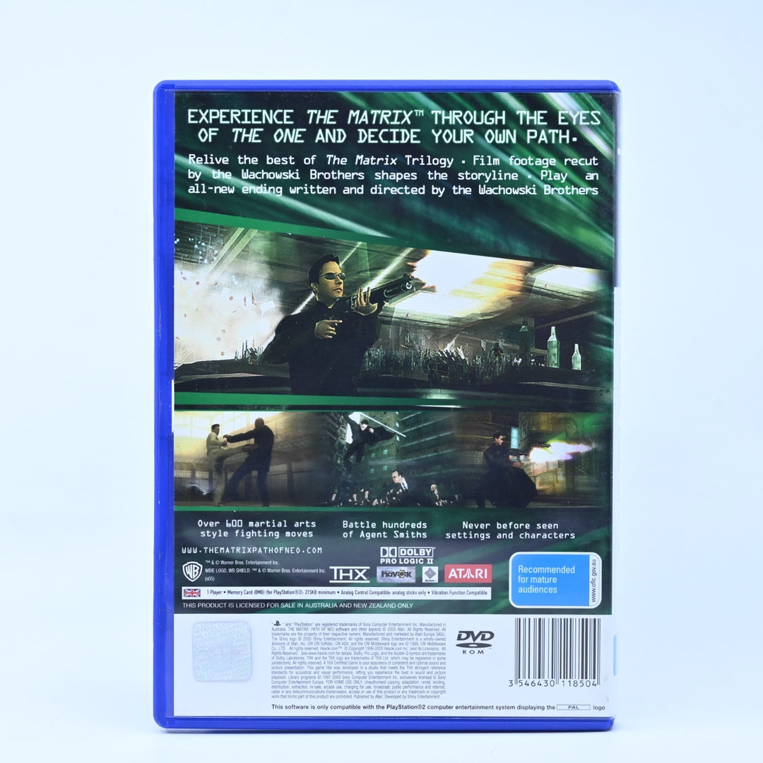 The Matrix: Path of Neo - Sony Playstation 2 / PS2 Game + Manual - PAL