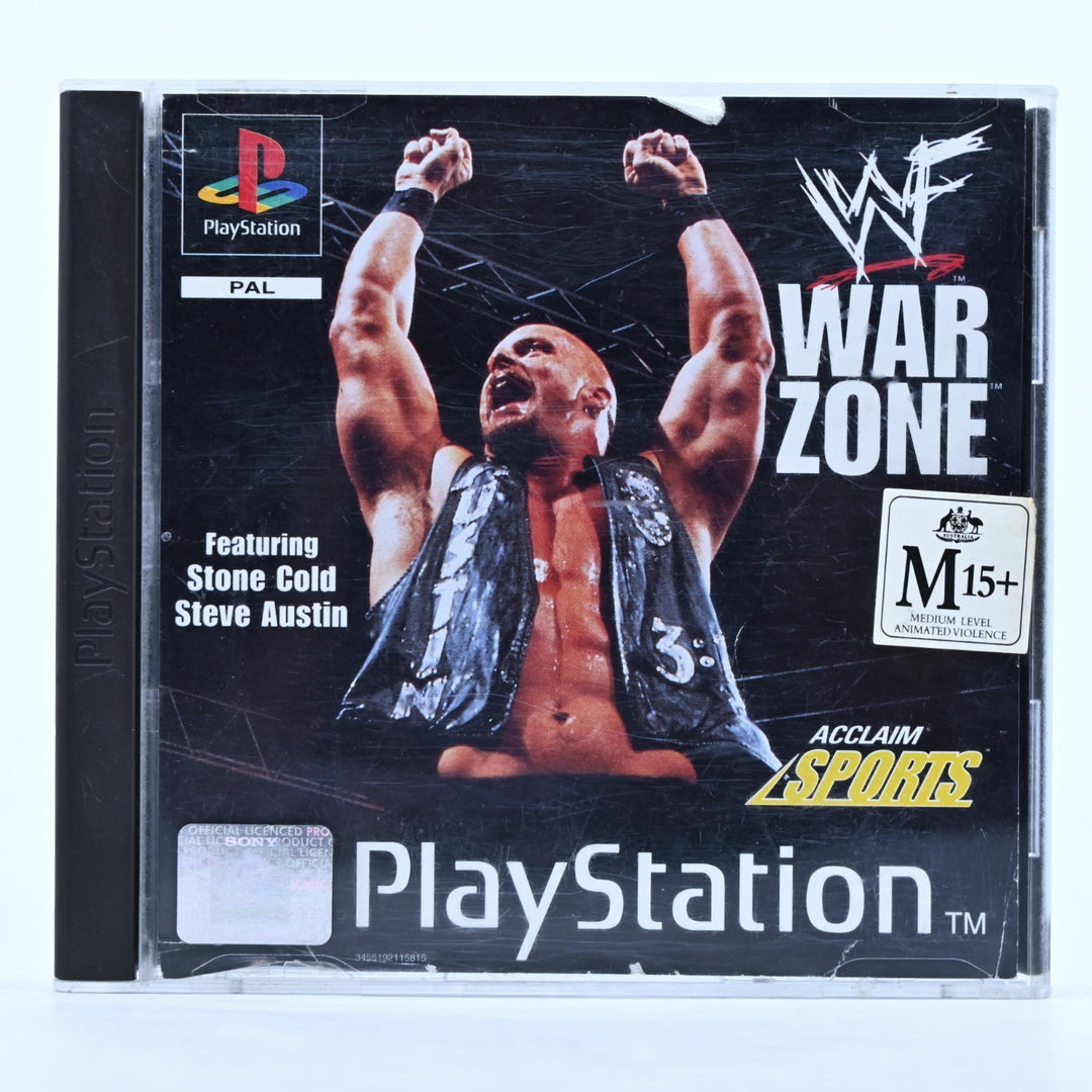 WWF War Zone - Sony Playstation 1 / PS1 Game + Manual - PAL - MINT DISC!