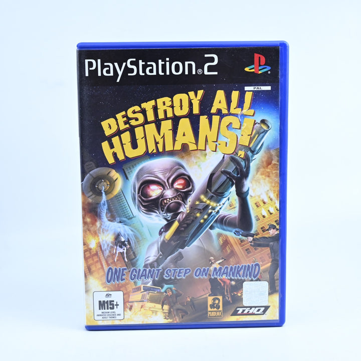 Destroy All Humans! - Sony Playstation 2 / PS2 Game + Manual - PAL - NM DISC!