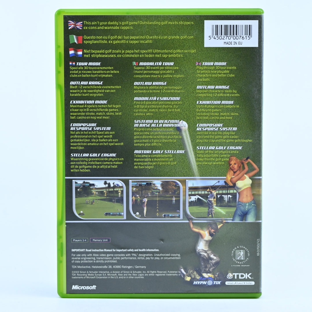 Outlaw Golf - Original Xbox Game + Manual - PAL - MINT DISC!