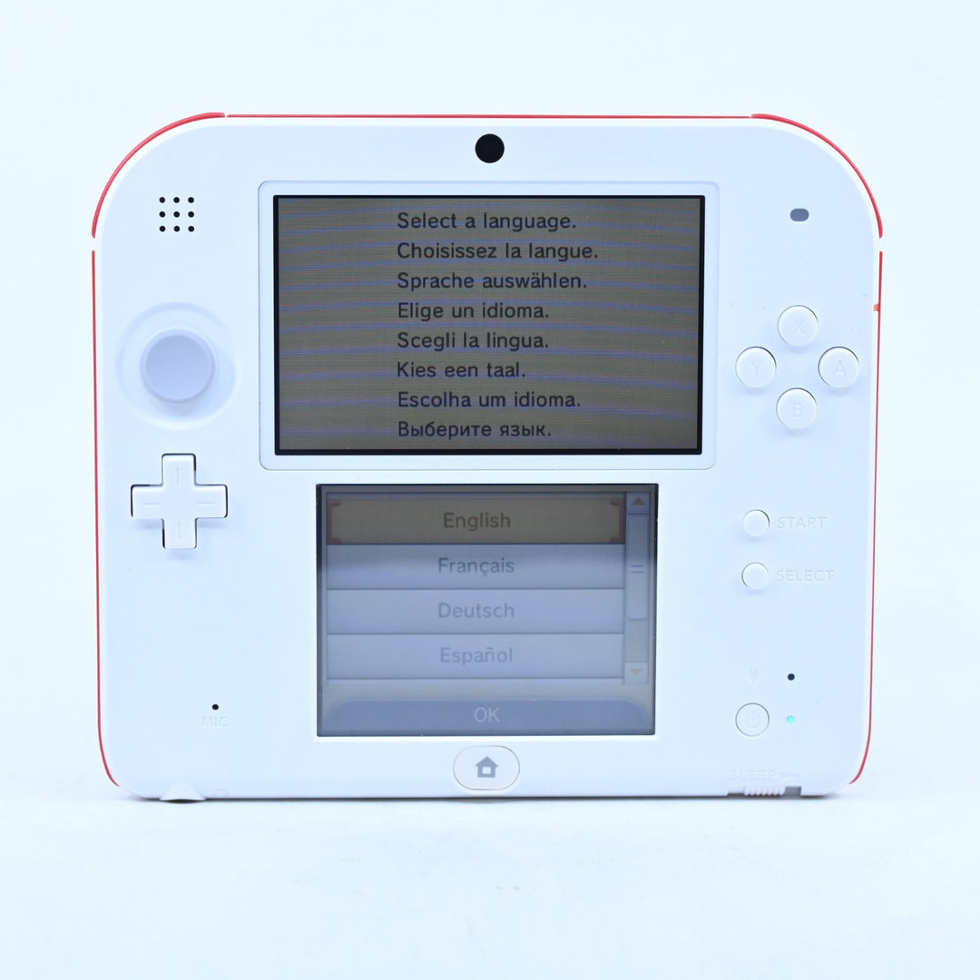 White / Red - FTR-001 - Nintendo 2DS Console - PAL - FREE POST!