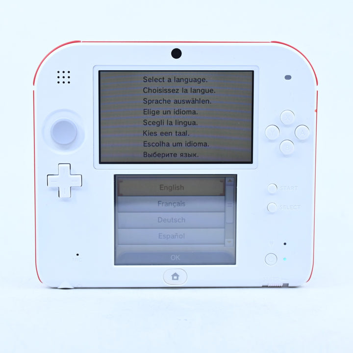 White / Red - FTR-001 - Nintendo 2DS Console - PAL - FREE POST!