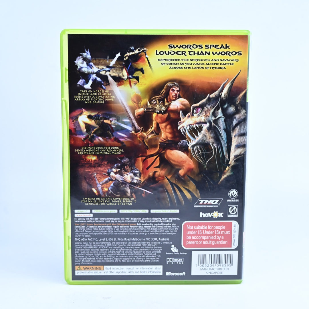 Conan - Xbox 360 Game + Manual - PAL - MINT DISC!