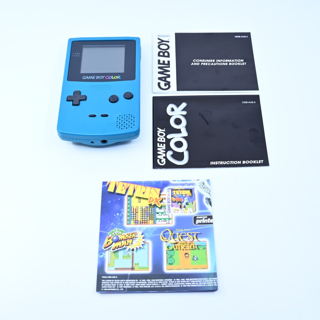 Teal Nintendo Gameboy Color Boxed Console - AUS PAL - FREE POST!