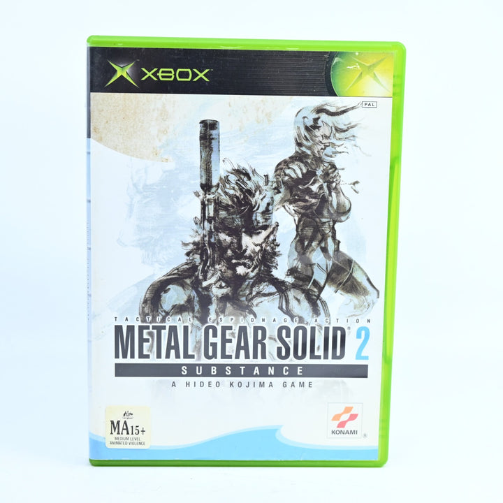 Metal Gear Solid 2: Substance - Original Xbox Game - No Manual - PAL - MINT DISC
