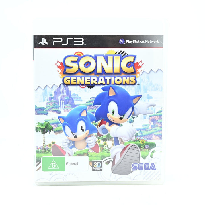 Sonic Generations - Sony Playstation 3 / PS3 Game + Manual - FREE POST!