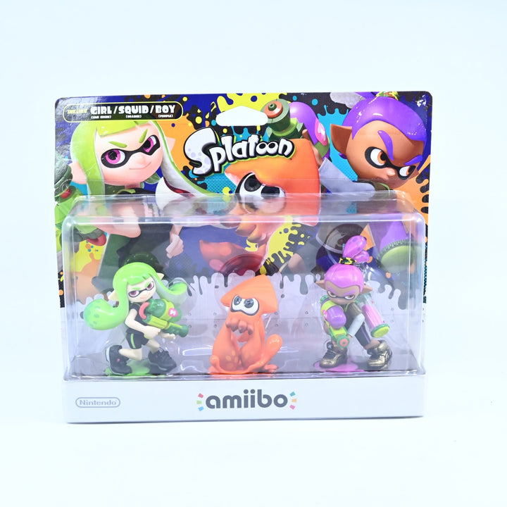 SEALED! - Inkling Girl/Squid/Boy Amiibo Set - Splatoon - Toy - FREE POST!
