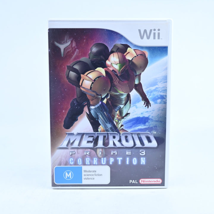 Metroid Prime 3: Corruption - Nintendo Wii Game - No Manual - PAL - MINT DISC!