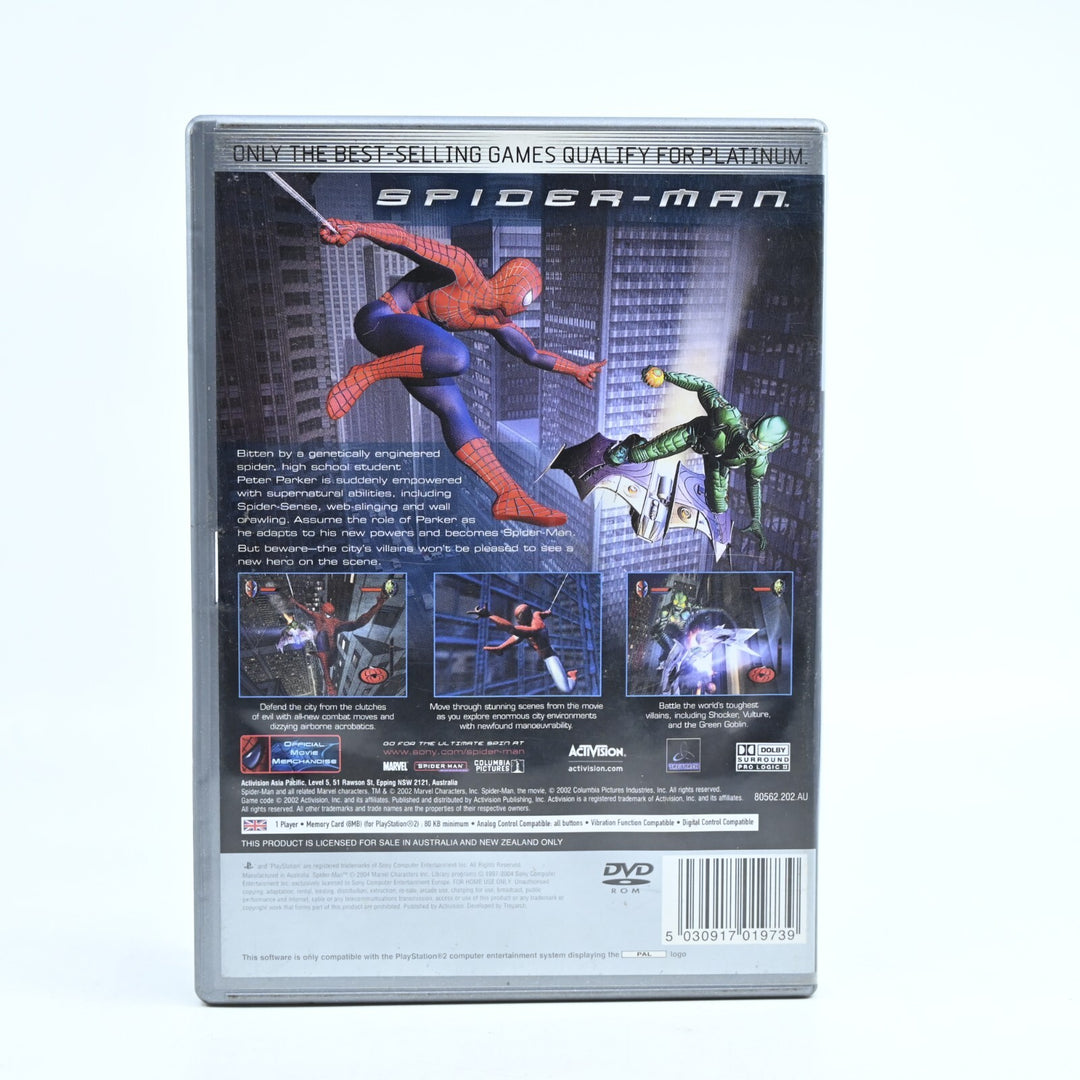 Spider-Man Spiderman - No Manual - Sony PS2 Game - NEAR MINT DISC!
