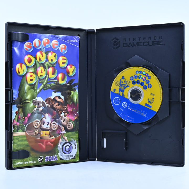 Super Monkey Ball - Nintendo Gamecube Game + Manual - PAL - EX-RENTAL