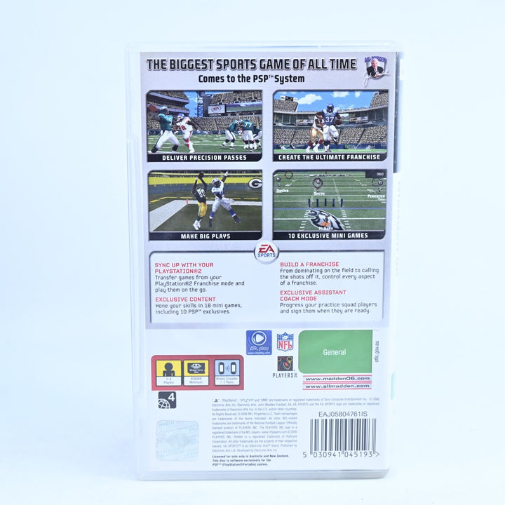 Madden NFL 06 - Sony PSP Game + Manual - FREE POST!