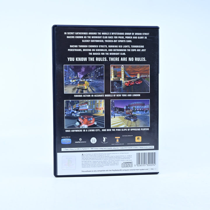 Midnight Club Street Racing - Playstation 2 / PS2 Game + Manual - MINT DISC!