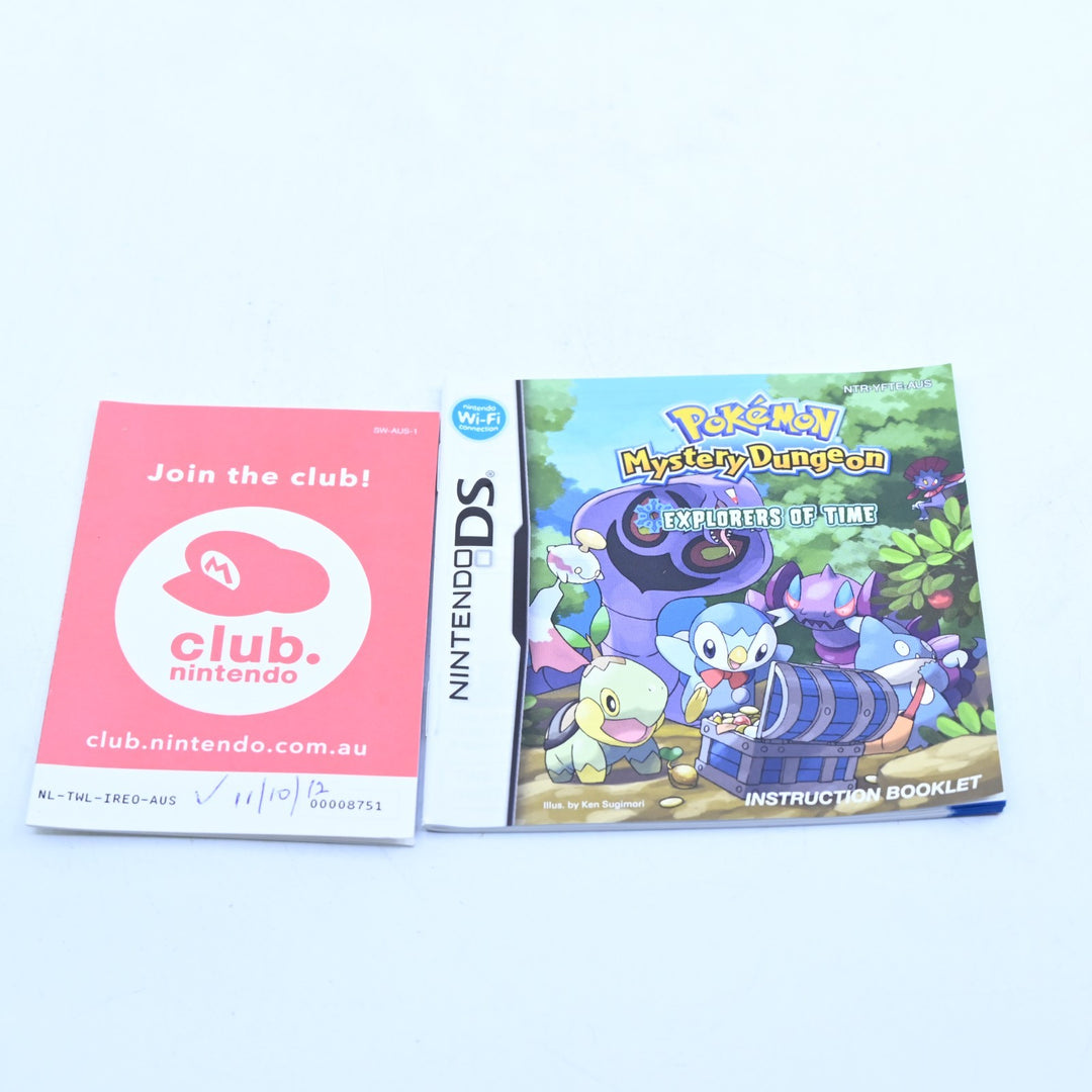 Pokemon Mystery Dungeon: Explorers of Time - Nintendo DS Game + Manual