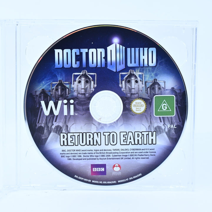 Doctor Who: Return to Earth - Nintendo Wii Game - Disc Only - PAL - MINT DISC!