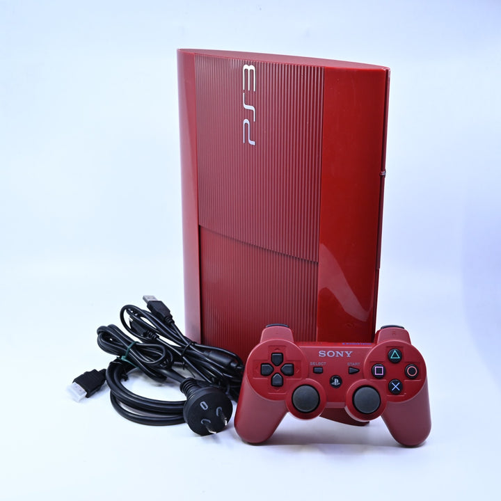 Garnet Red Super Slim 500GB - Sony Playstation 3/ PS3 Console - PAL - FREE POST!