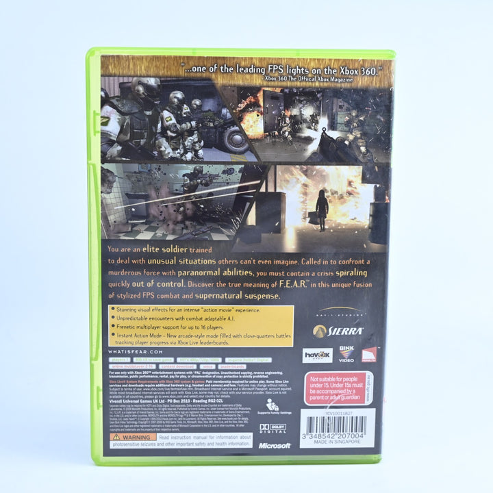 F.E.A.R. - Xbox 360 Game + Manual - PAL - MINT DISC! FEAR