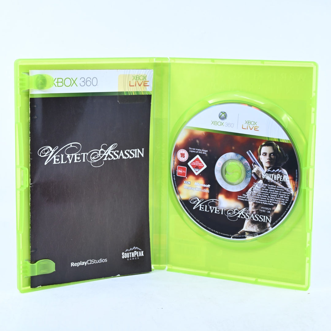 Velvet Assassin - Xbox 360 Game + Manual - PAL - MINT DISC!