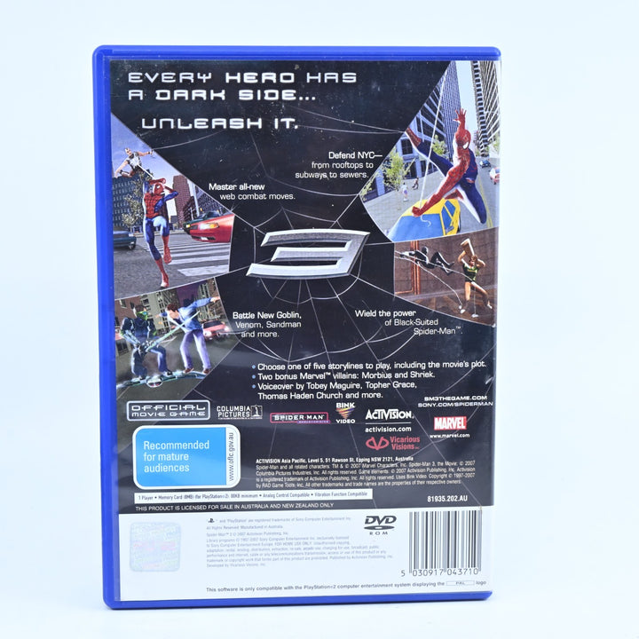 Spider-Man 3 - Sony Playstation 2 / PS2 Game + Manual - PAL - MINT DISC!