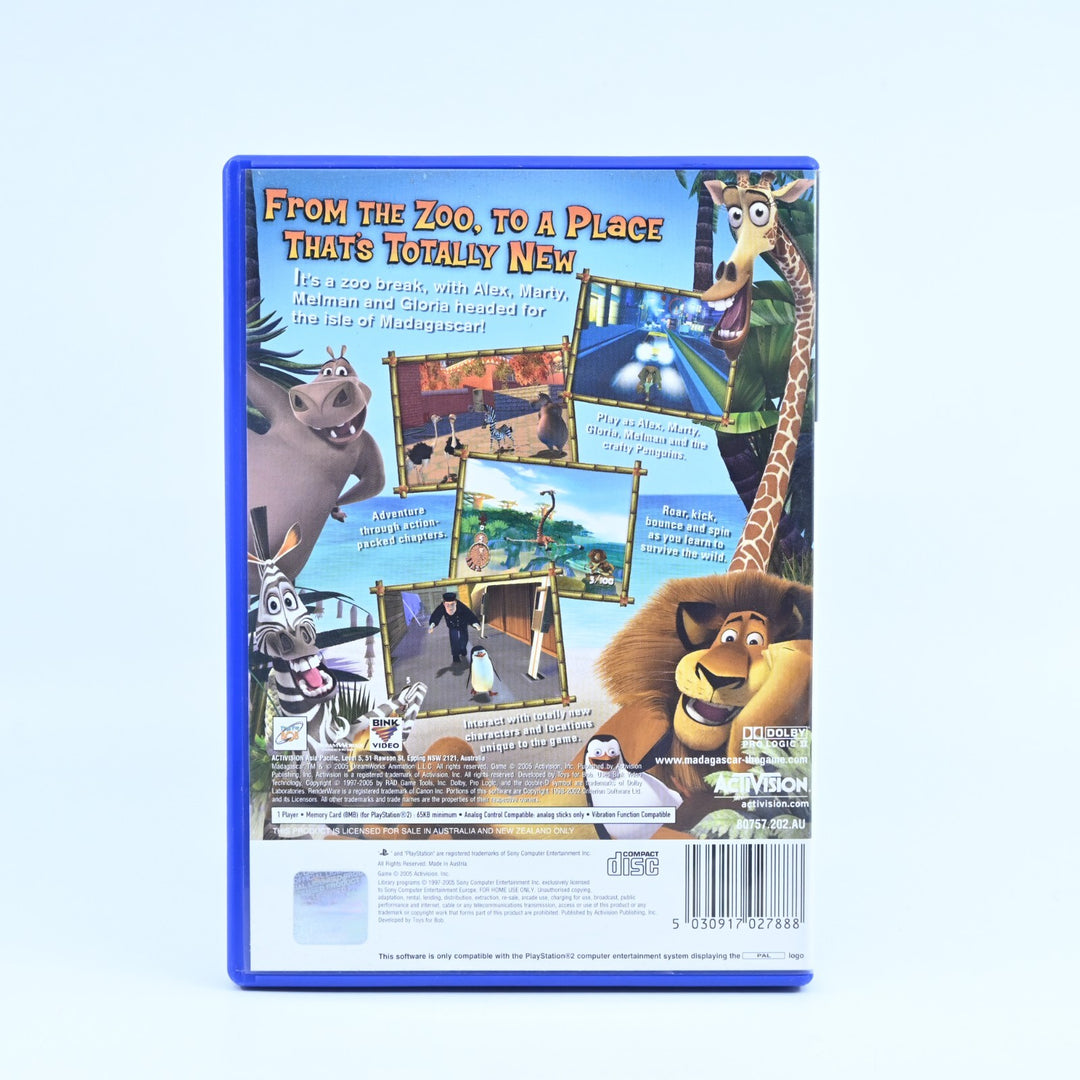 Madagascar - Sony Playstation 2 / PS2 Game + Manual - PAL - MINT DISC!