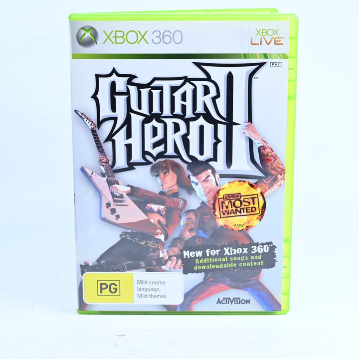 Guitar Hero II - Xbox 360 Game + Manual - PAL - MINT DISC!