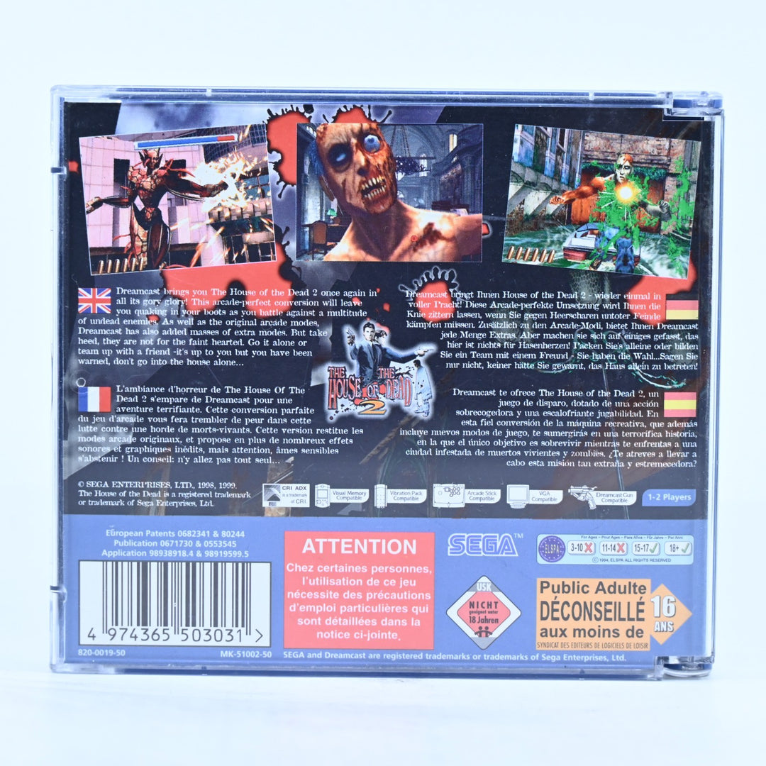 The House of the Dead 2 - Sega Dreamcast Game + Manual - PAL