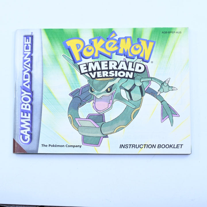 Pokemon Emerald Version Manual - AUS Print - GBA Accessory - FREE POST!
