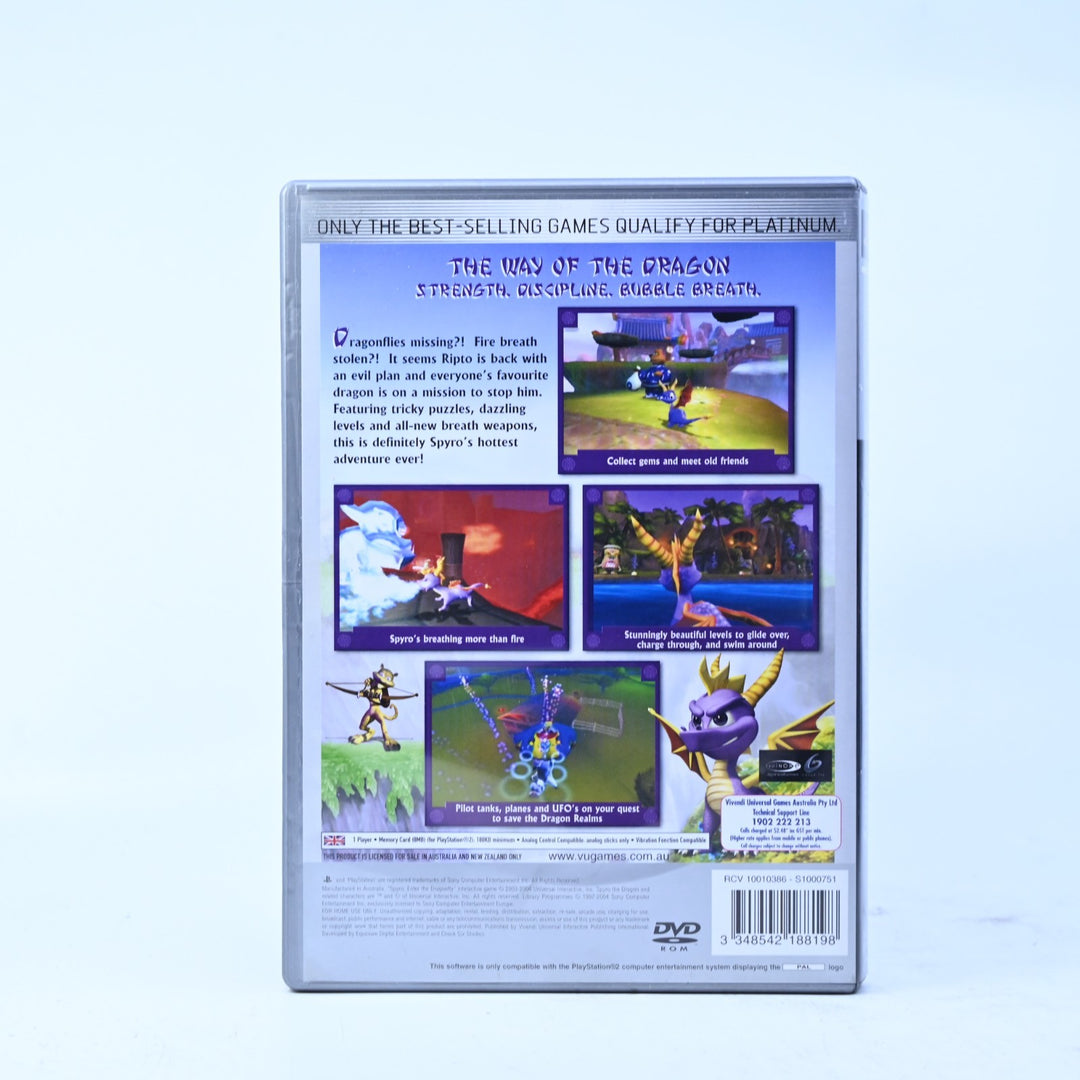Spyro: Enter the Dragonfly - Sony Playstation 2 / PS2 Game + Manual - PAL