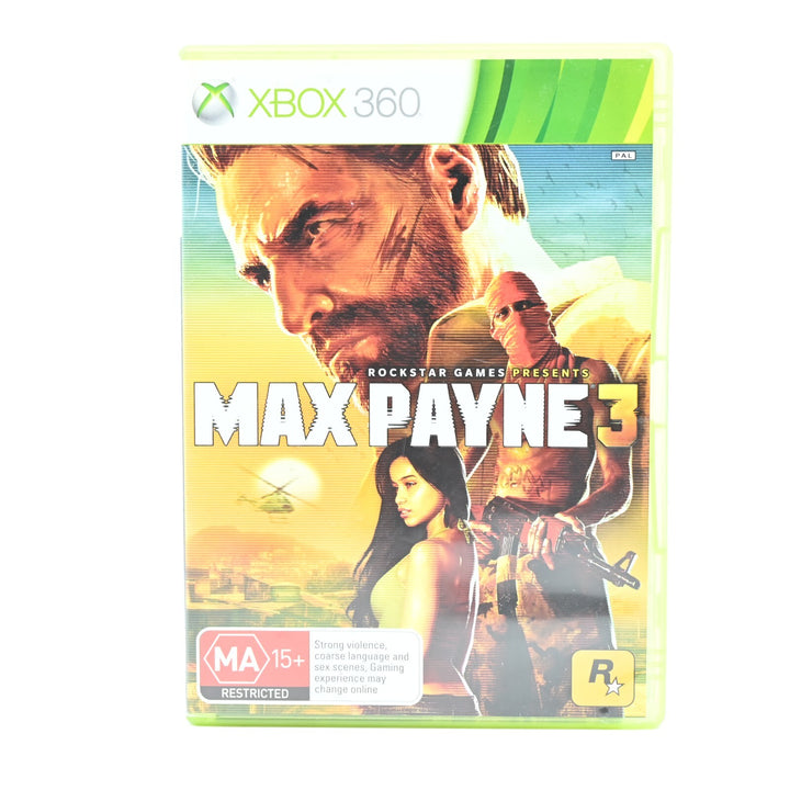 Max Payne 3 - Xbox 360 Game + Manual - PAL - MINT DISC!