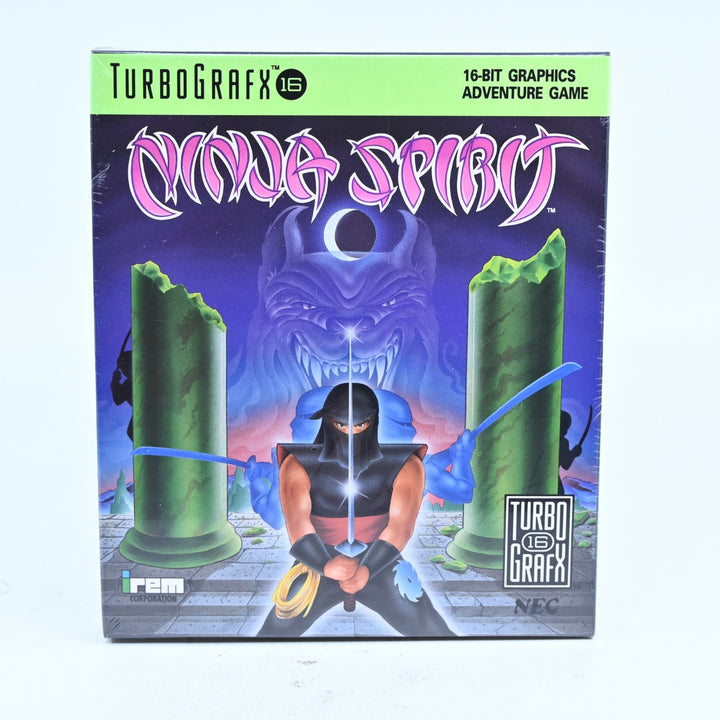 SEALED! Ninja Spirit - TurboGrafx-16 / PC Engine Boxed Game - NTSC-U/C