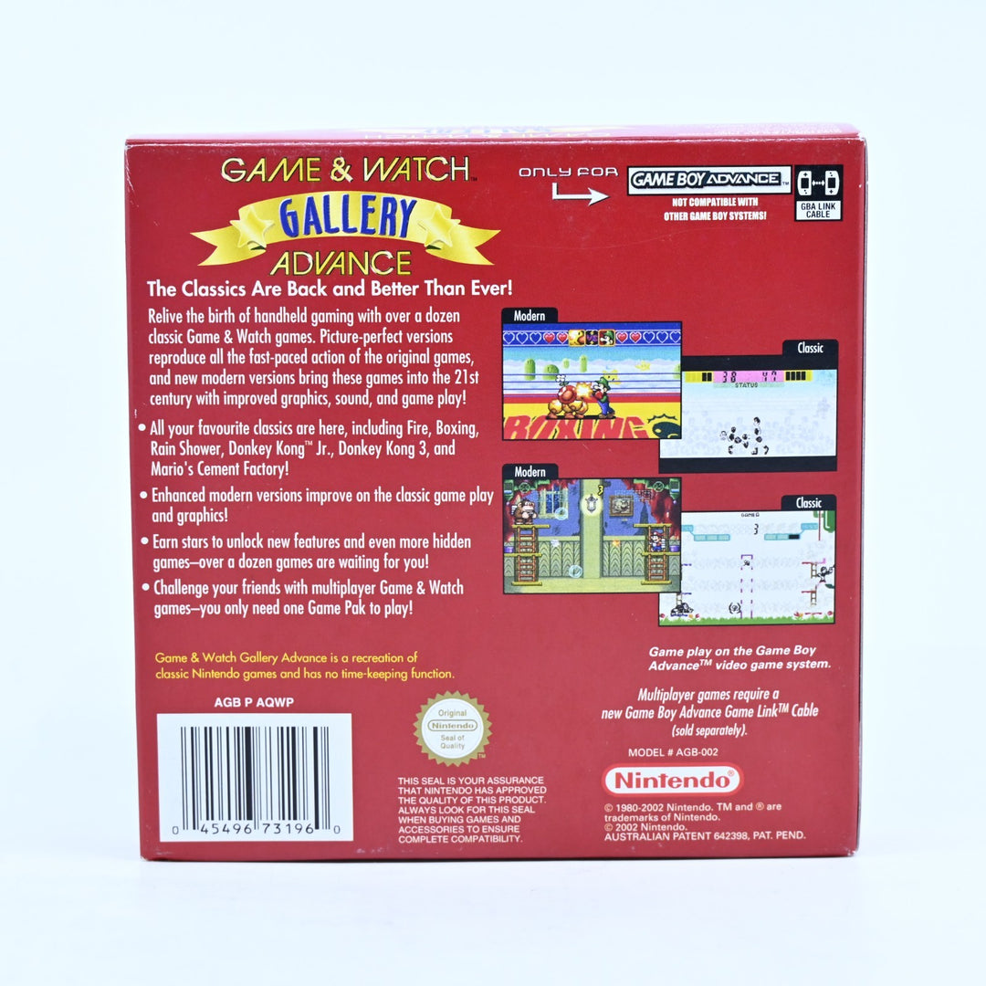 Game & Watch Gallery Advance - Nintendo Gameboy Advance / GBA Boxed Game