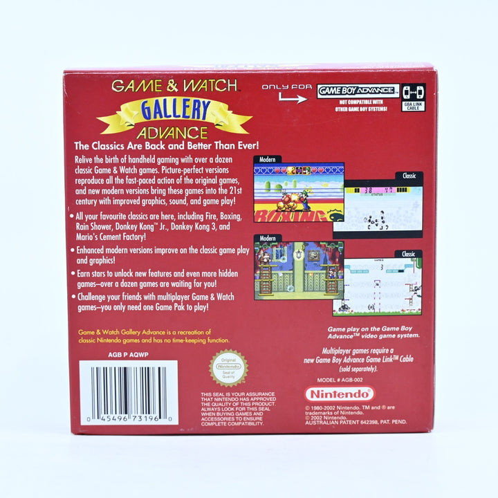Game & Watch Gallery Advance - Nintendo Gameboy Advance / GBA Boxed Game