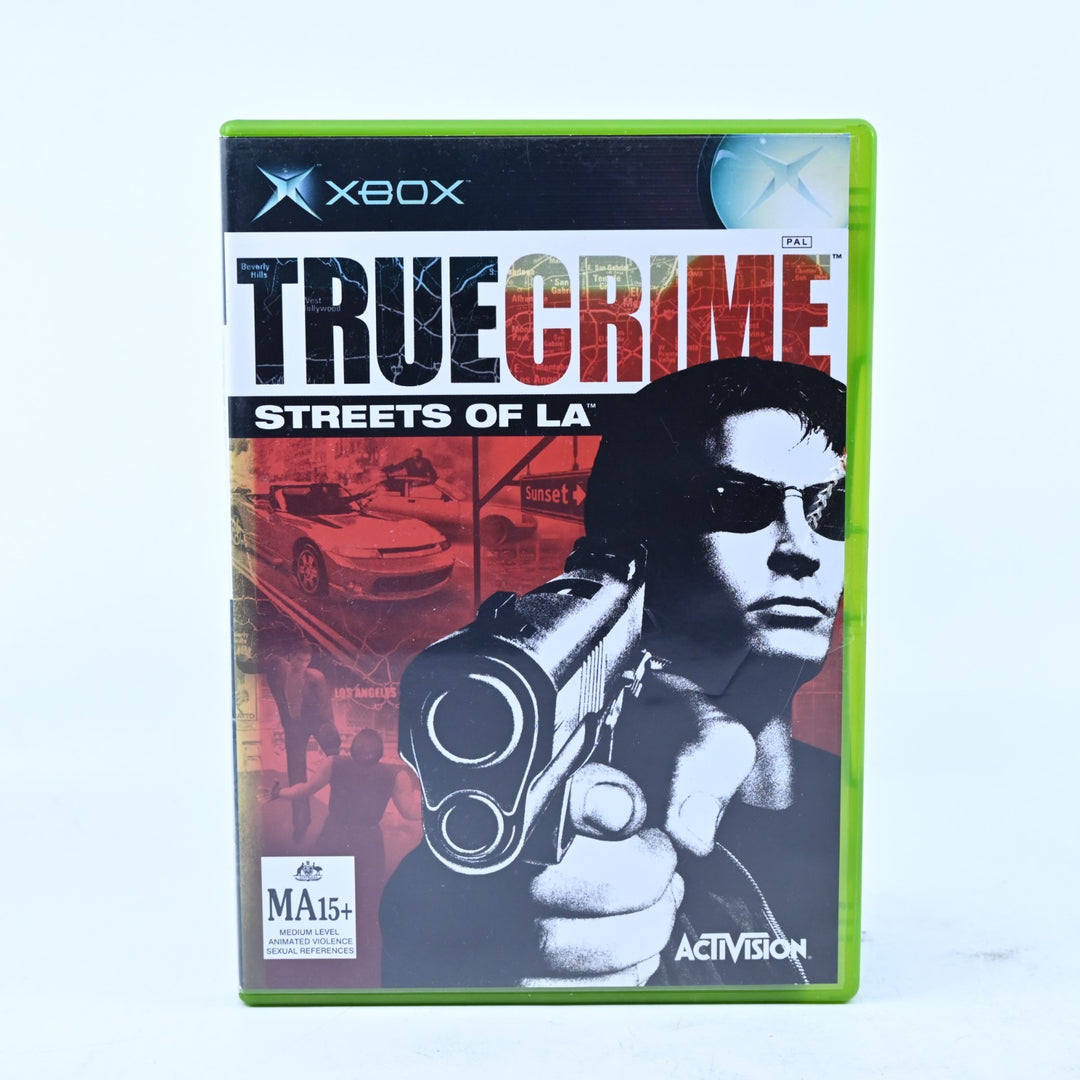 True Crime: Streets of LA - Original Xbox Game + Manual - PAL - MINT DISC!