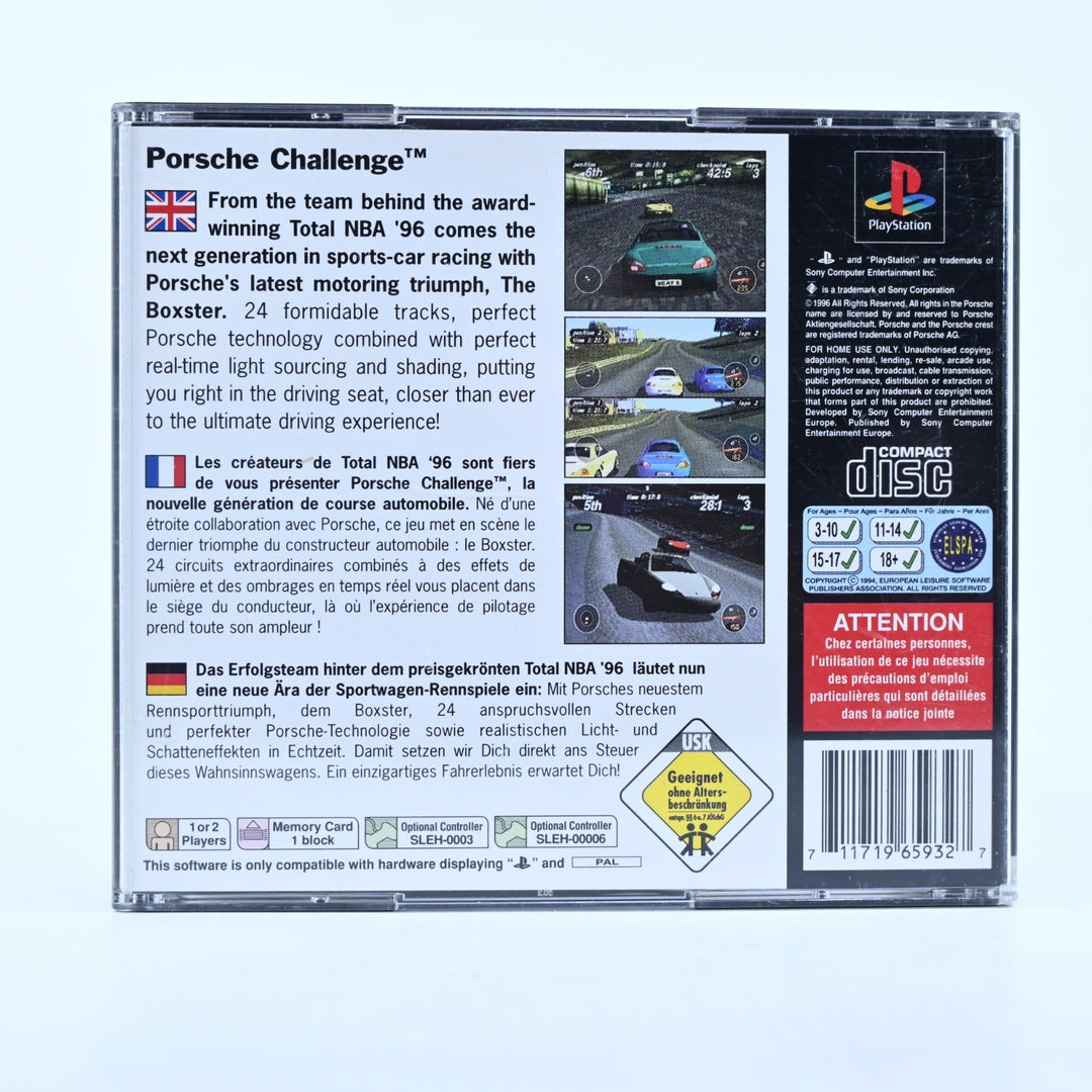 Porsche Challenge - Sony Playstation 1 / PS1 Game + Manual - PAL