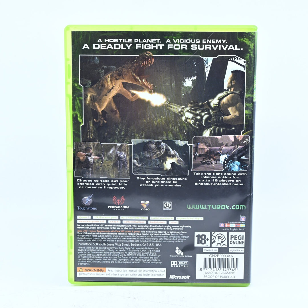Turok - Xbox 360 Game + Manual - PAL - MINT DISC!