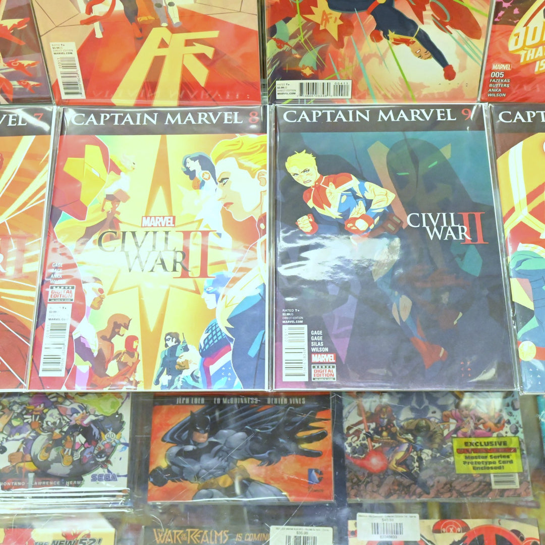 Captain Marvel - Complete Set 1-10 - Key! Civil War II - Fazekas - Marvel Comics