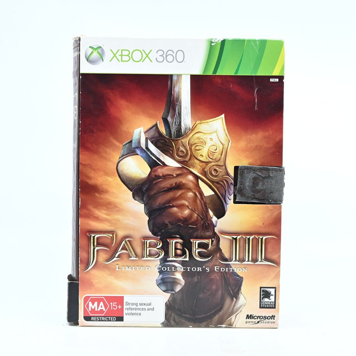 Fable III 3 Limited Collector's Edition - Xbox 360 Game + Manual - PAL MINT DISC