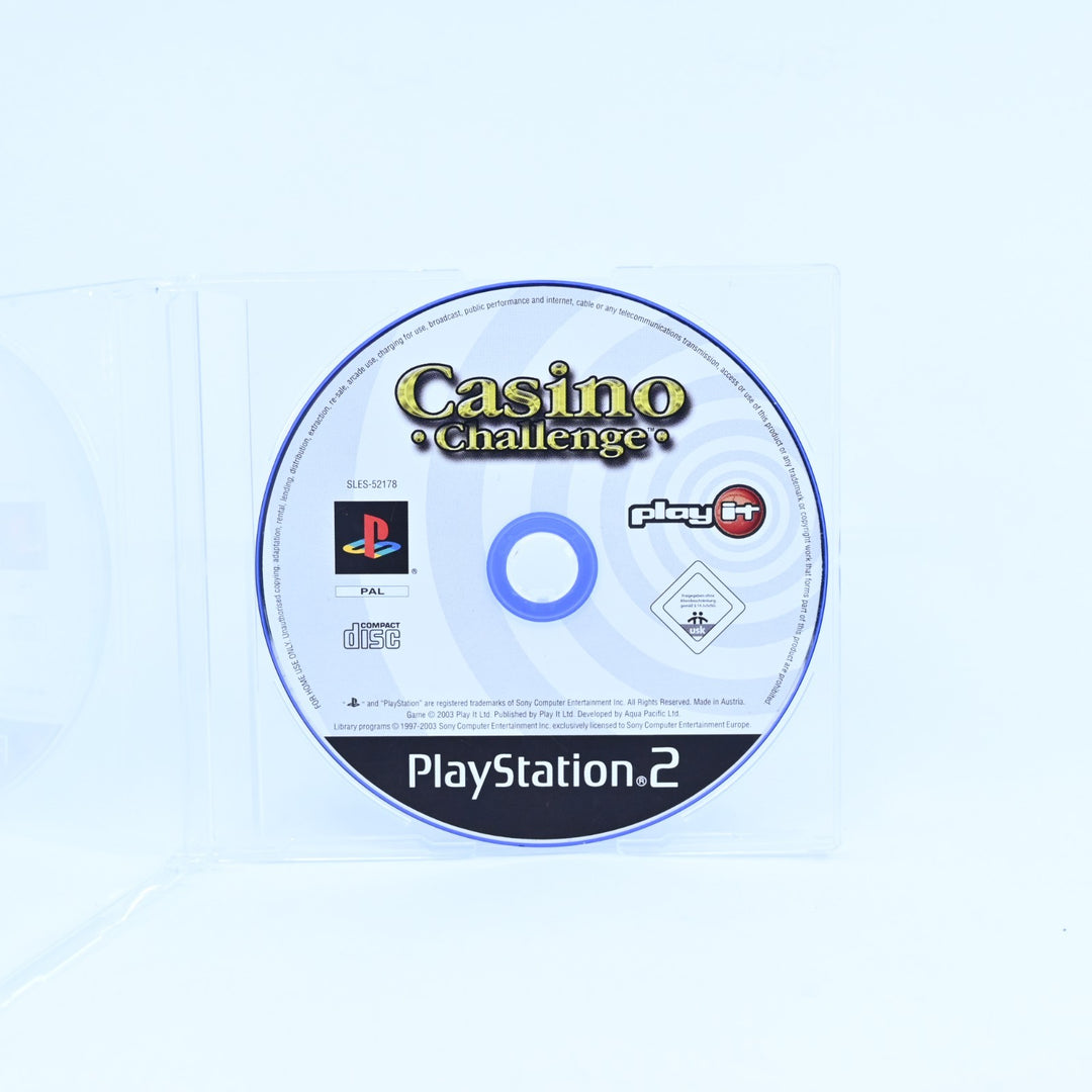 Casino Challenge - Sony Playstation 2 / PS2 Game - Disc Only - PAL - MINT DISC!