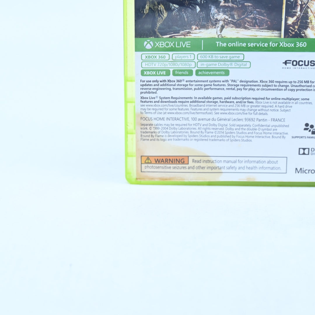 Bound By Flame - Xbox 360 Game + Manual - PAL - MINT DISC!