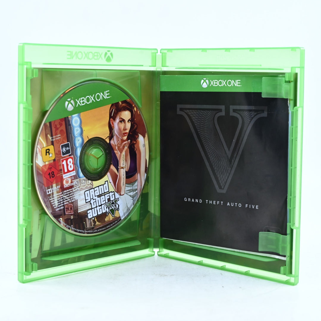 Grand Theft Auto V 5 - Xbox One Game + Manual + Map - PAL - FREE POST!