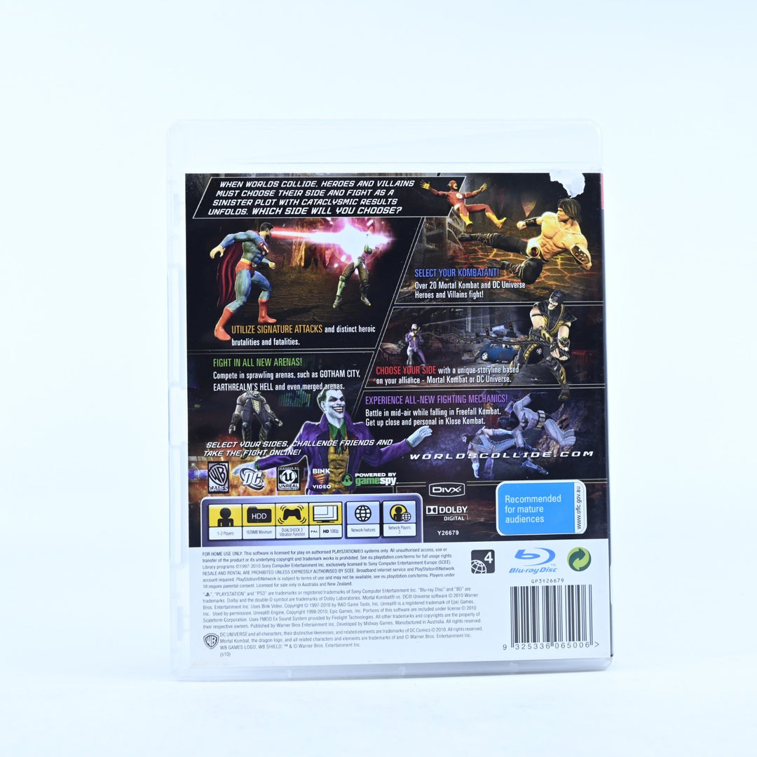 Mortal Kombat vs DC Universe - Sony Playstation 3 / PS3 Game + Manual