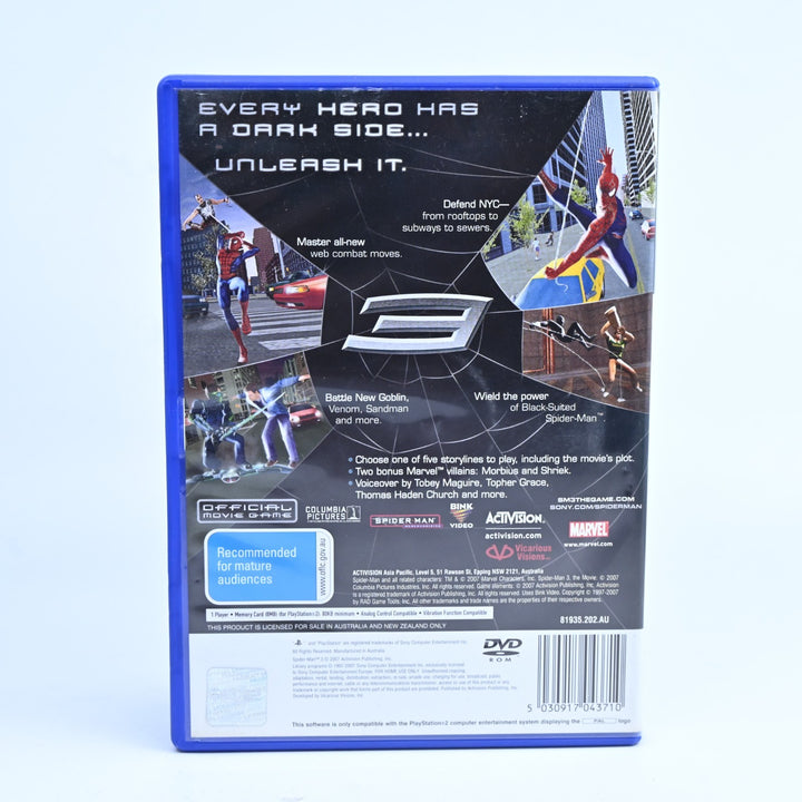 Spider-Man 3 - Sony Playstation 2 / PS2 Game - No Manual - PAL - MINT DISC!