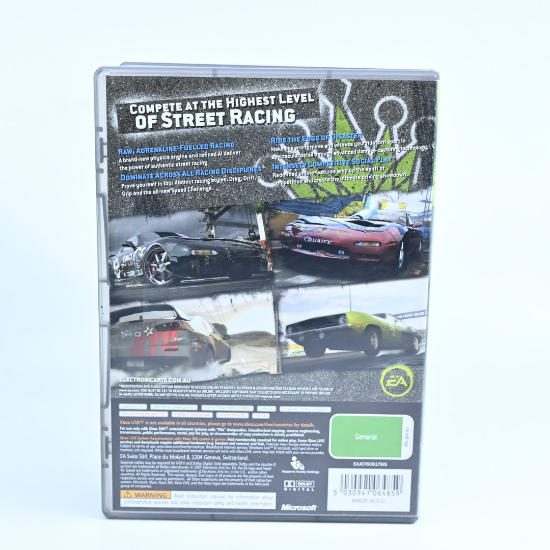 Need for Speed: Pro Street - Xbox 360 Game + Manual - PAL - MINT DISC!