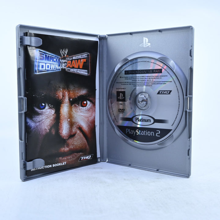 WWE SmackDown! Vs. Raw - Sony Playstation 2 / PS2 Game + Manual - PAL