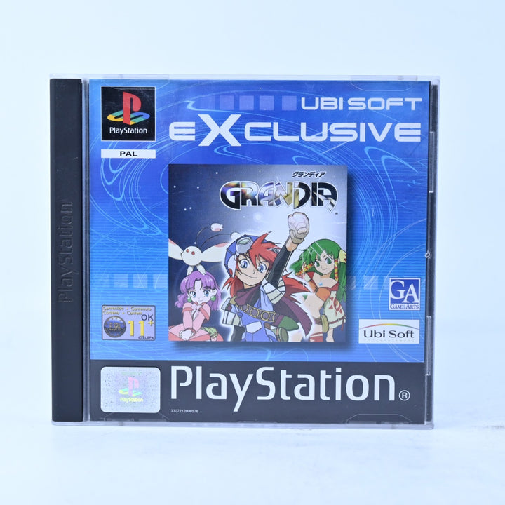 Grandia - Sony Playstation 1 / PS1 Game + Manual - PAL - MINT DISC!