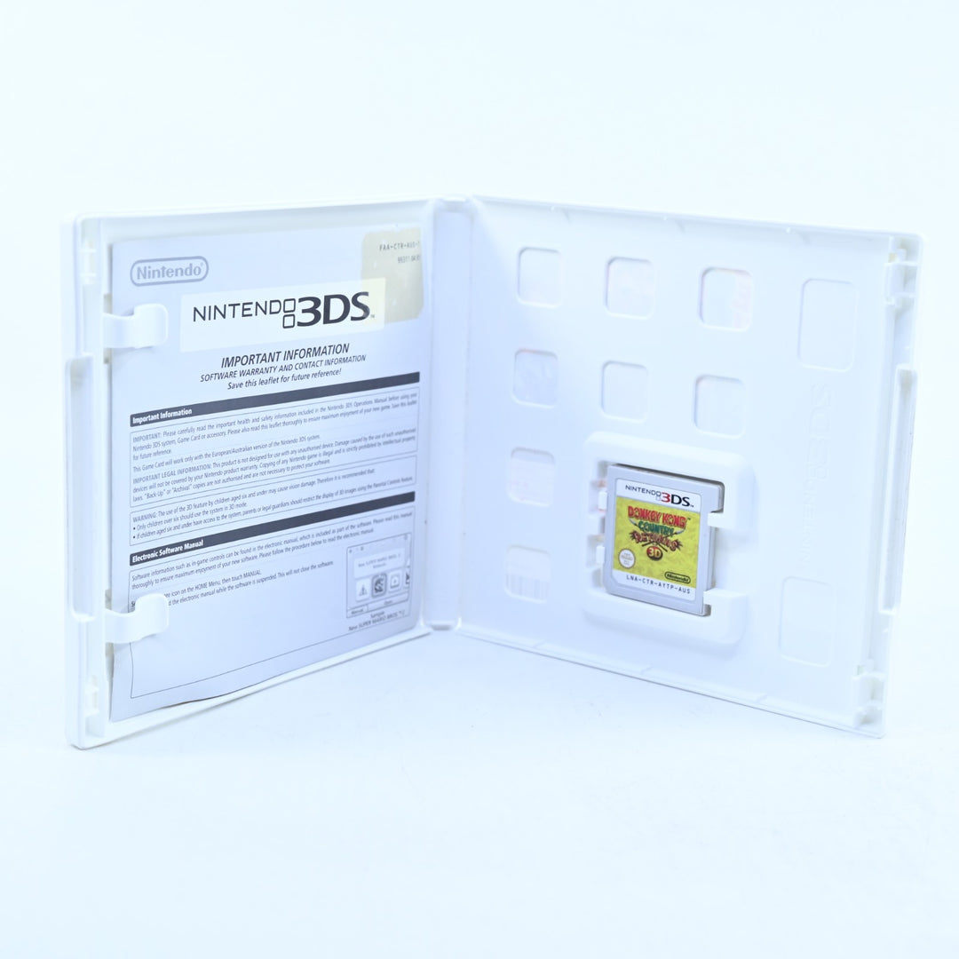 Donkey Kong Country Returns 3D - Nintendo 3DS Game - PAL + Manual - FREE POST!