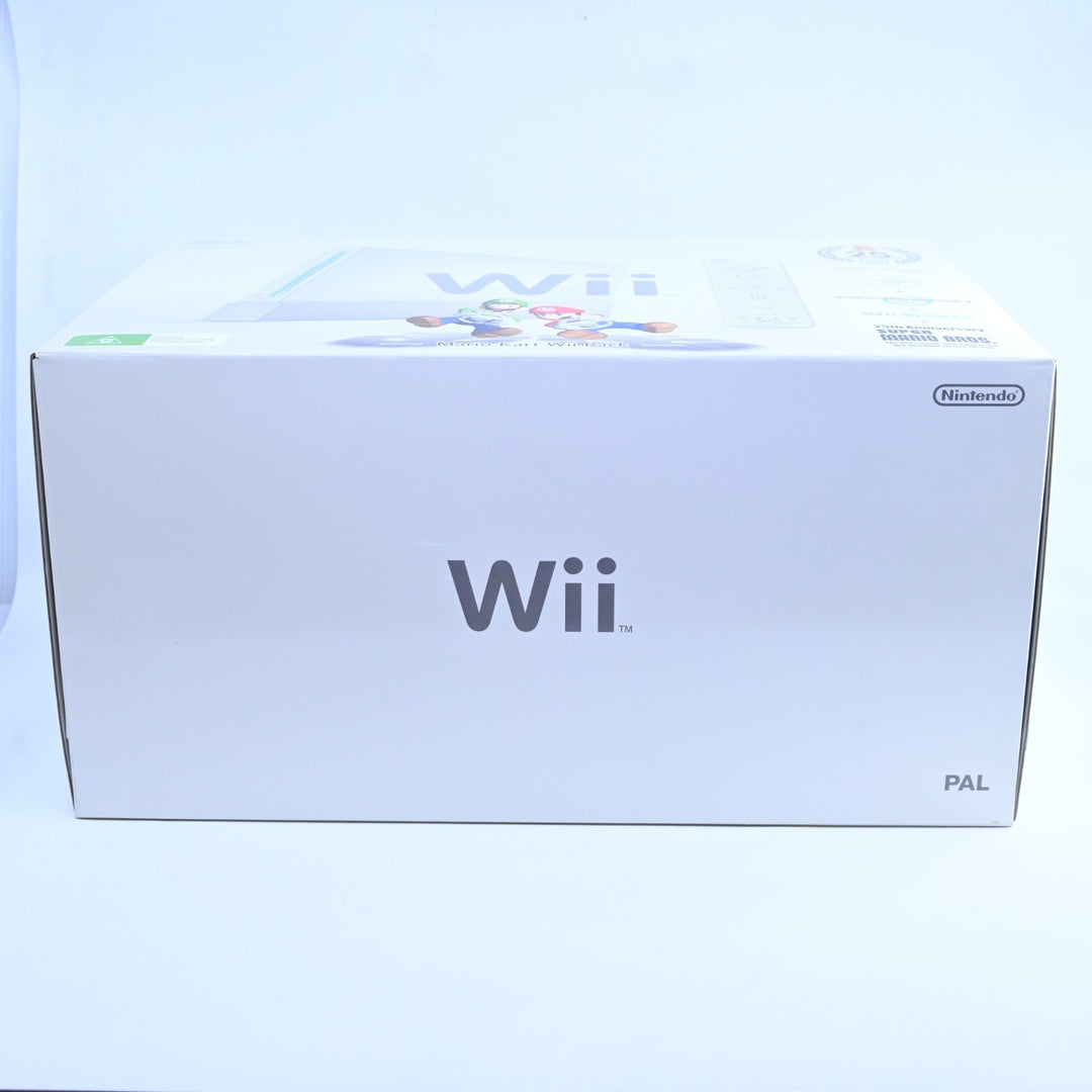 UNUSED! Mario Kart Wii Pack - White - 25th Anniversary - Wii Boxed Console - PAL
