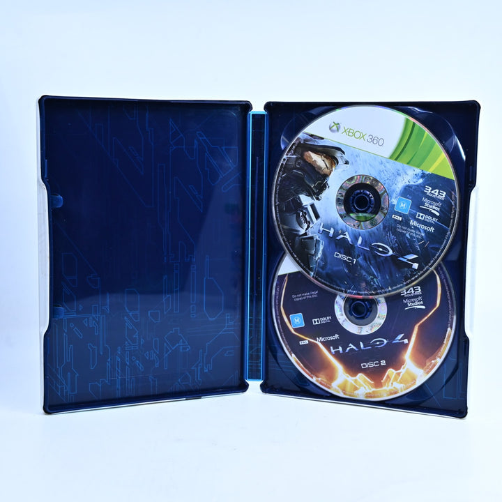 Halo 4 - Steelbook - Xbox 360 Game - No Manual - PAL - MINT DISC!